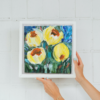 yellow flower oil painting